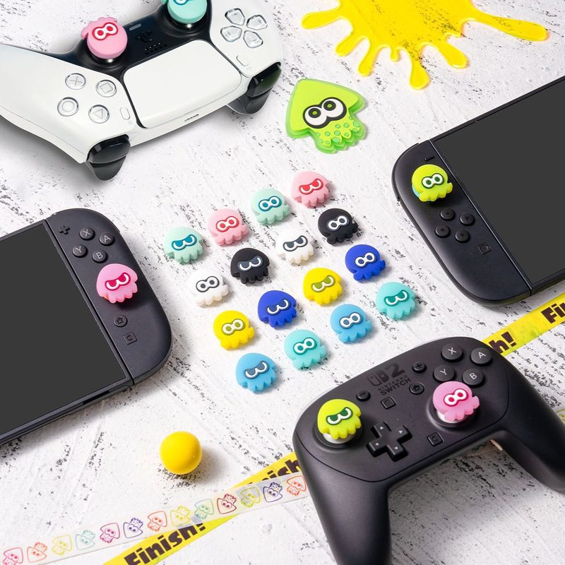 Thumb Grip Joystick - أغطية عصا التحكم السيليكونية المتوهجة في