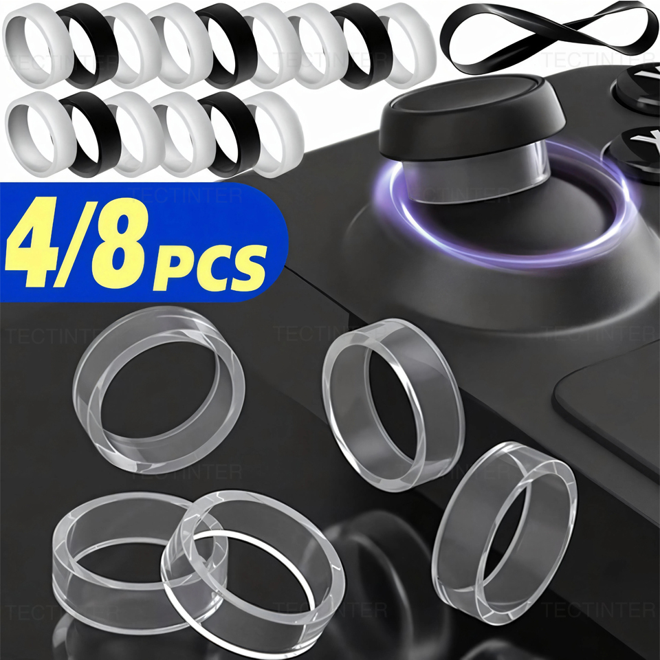 Gaming Console Steam Deck - 4/8 قطع حلقات مطاطية واقية مرنة