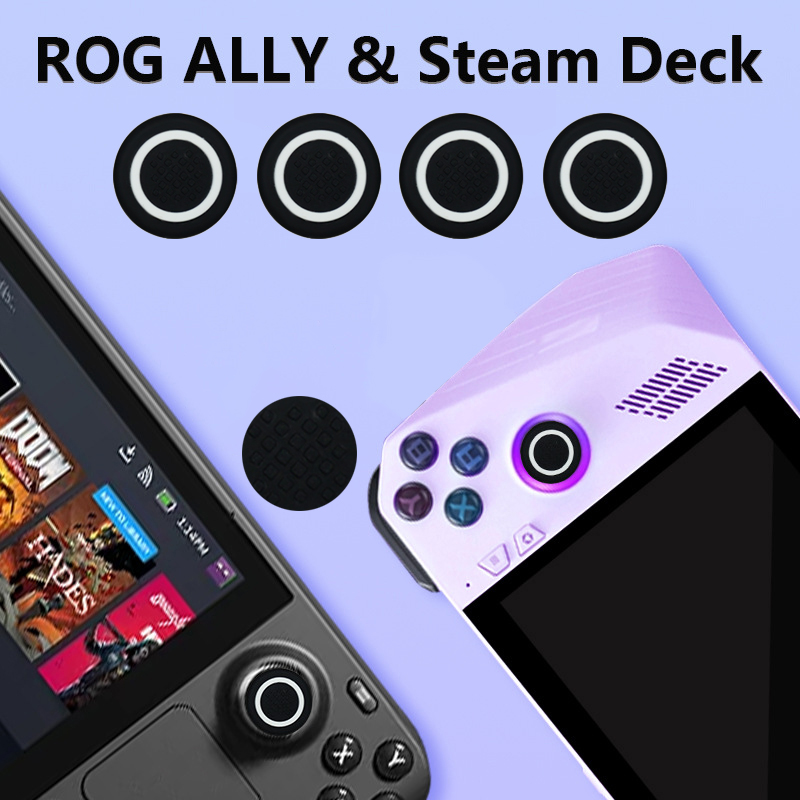 Gaming Console Steam Deck - 4 قطعة عصا التحكم السيليكون الإبهام