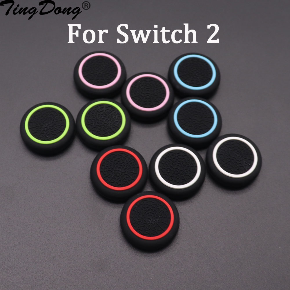 Thumb Grip Joystick - 2/10 قطعة مقابض ThumbSticks لنينتندو سويتش