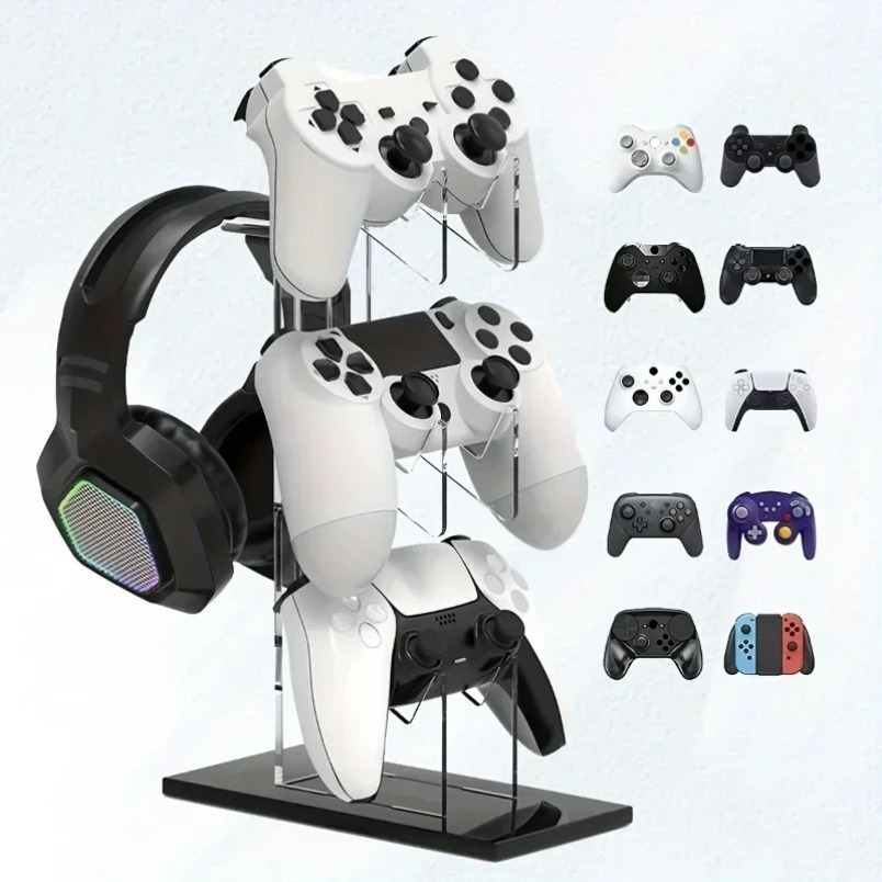 حامل وحدة تحكم الألعاب ثلاثي ا - مراجعة Gaming Console Organizer وسعره