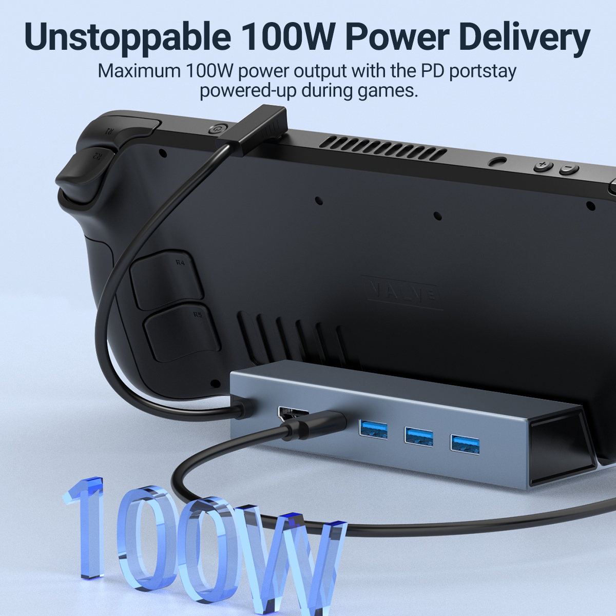 5 في 1 USB-C لعبة محور Type-C  - مراجعة Gaming Console Steam Deck وسعره