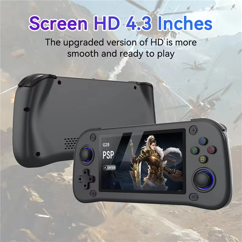 جهاز ألعاب محمول G28 بشاشة 4.3 - مراجعة Gaming Console Gta وسعره
