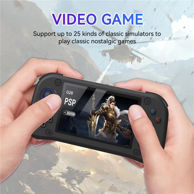 جهاز ألعاب محمول G28 بشاشة 4.3 - مراجعة Gaming Console Gta وسعره