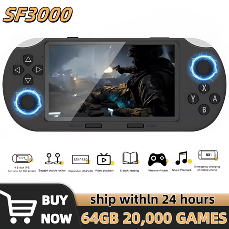 جهاز ألعاب فيديو محمول SF3000  - مراجعة Gaming Console Gta وسعره