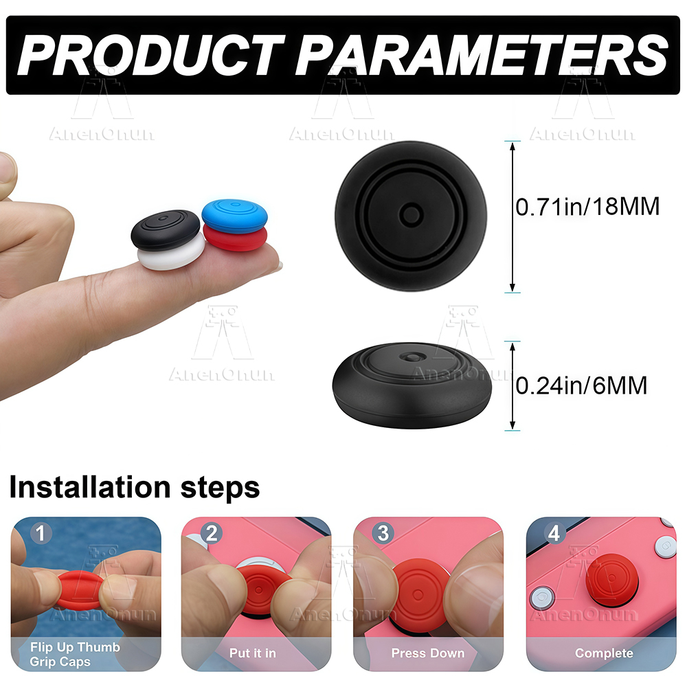 أغطية عصا التحكم لجهاز سويتش/س - مراجعة Thumb Grip Joystick وسعره