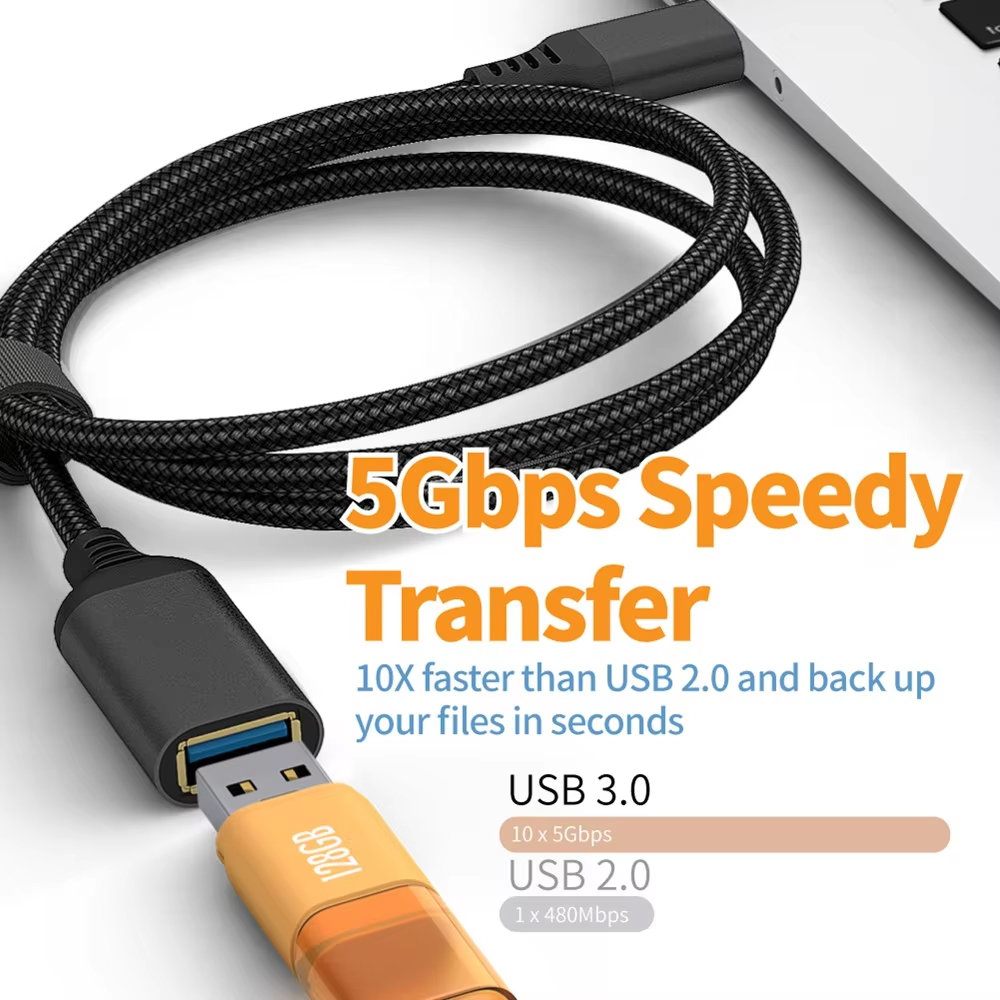 كابل تمديد USB 3.0 بطول 0.5-5  - مراجعة Laptop Gaming Console وسعره