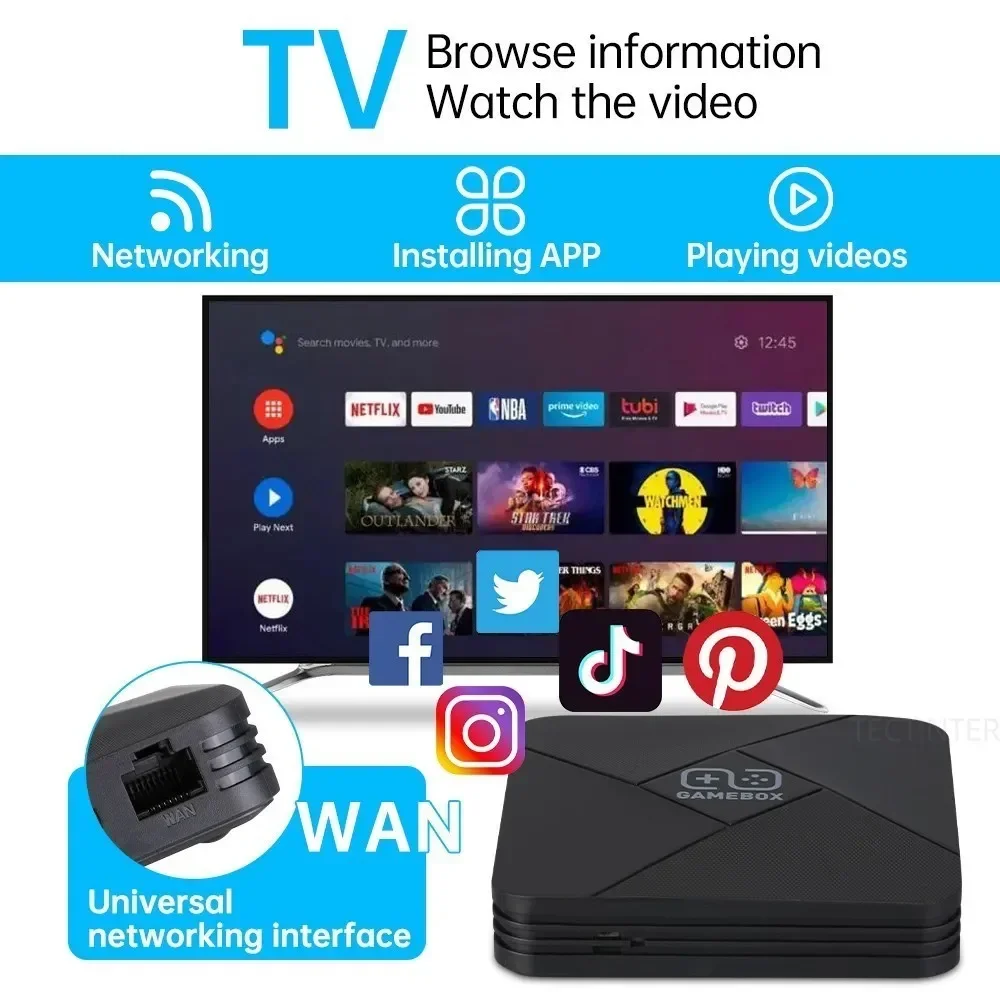 نظام مزدوج 4K HD TV Game Playe - مراجعة Gaming Console For Android Tv وسعره