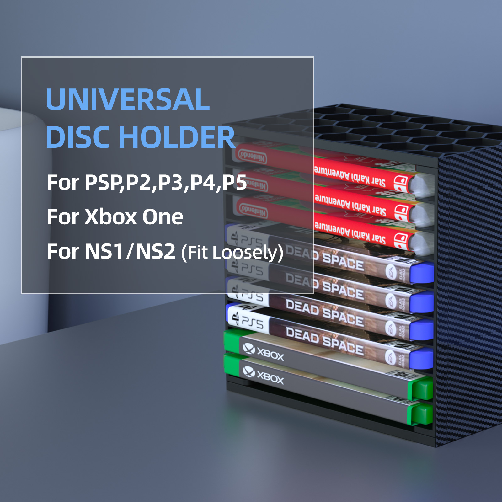 رف تخزين متعدد الطبقات لألعاب  - مراجعة Gaming Console Organizer وسعره