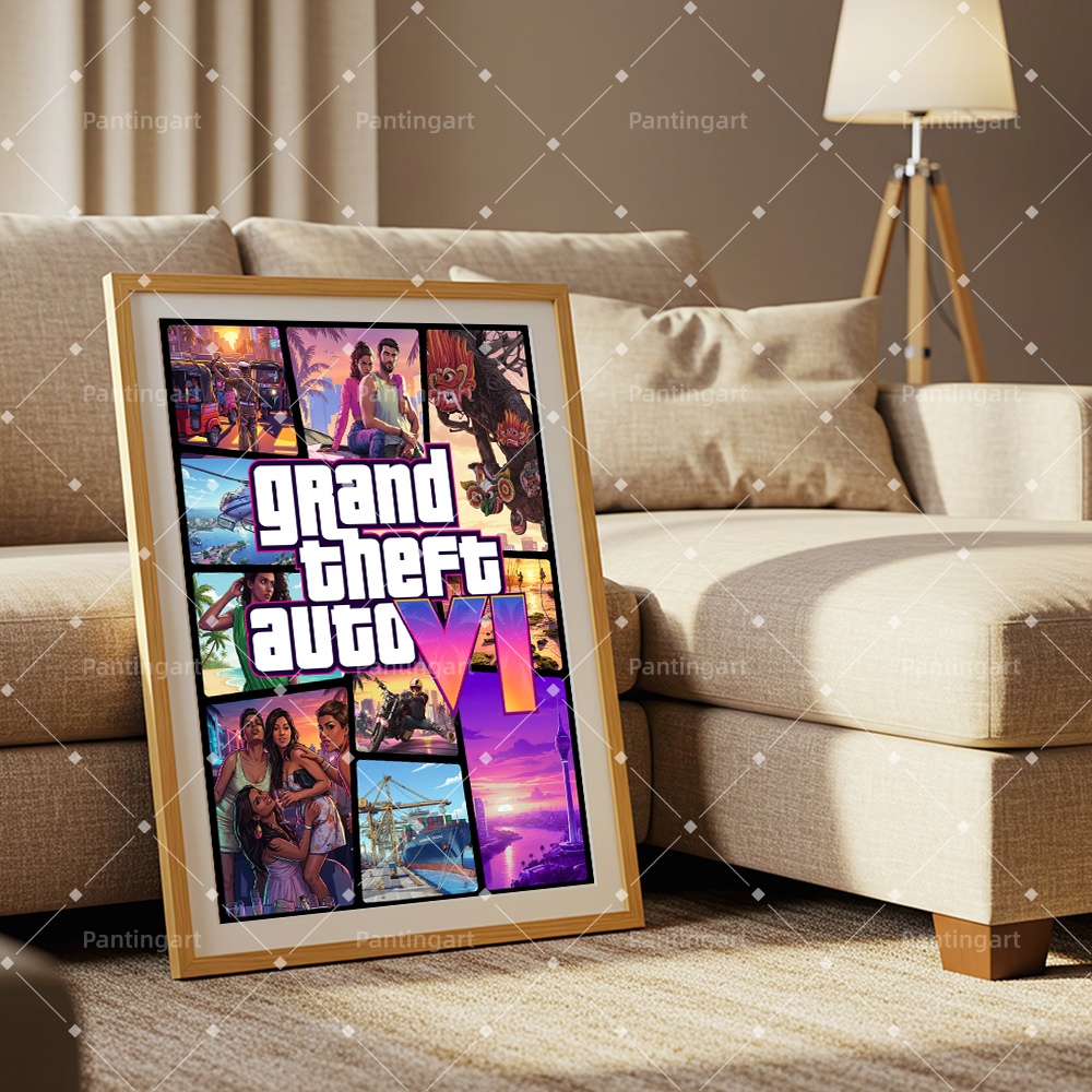 ملصقات قماشية حديثة لألعاب GTA - مراجعة Gaming Console Gta وسعره