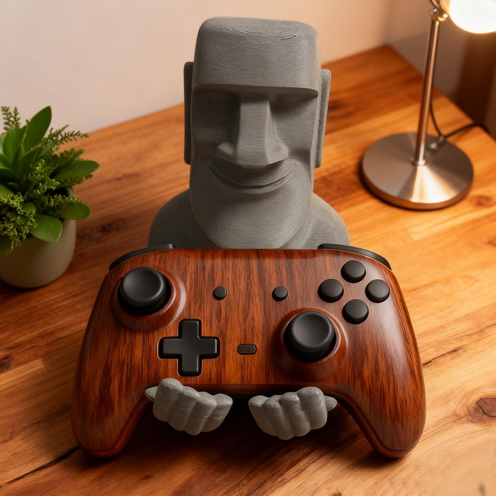 حجر رجل النحت تحكم حامل لعبة ف - مراجعة Gaming Console Organizer وسعره